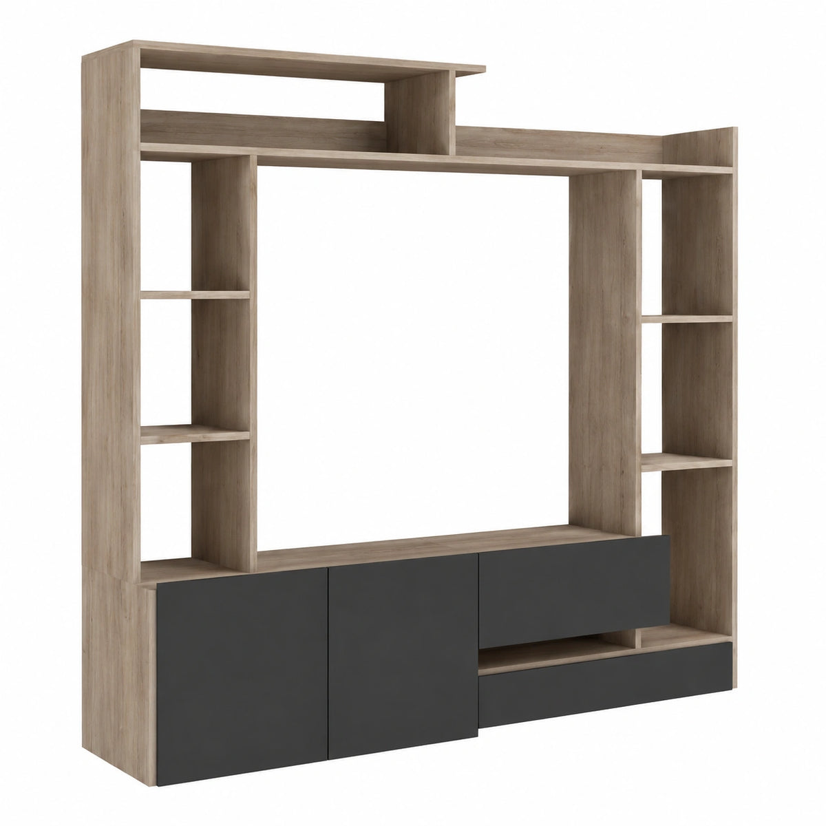 Milani casa - parete attrezzata porta tv soggiorno moderna di 180 × 28, 40 × 165 h