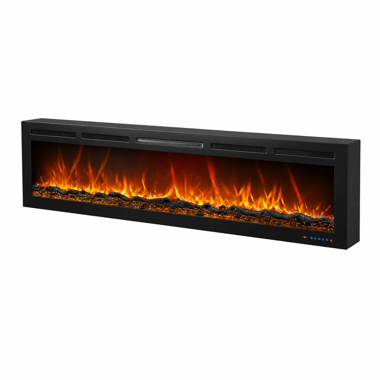 Caminetto elettrico Galaxy Pro con Wi-Fi, Alexa e Google casa, a incasso, parete o pavimento, 750, 1500 W