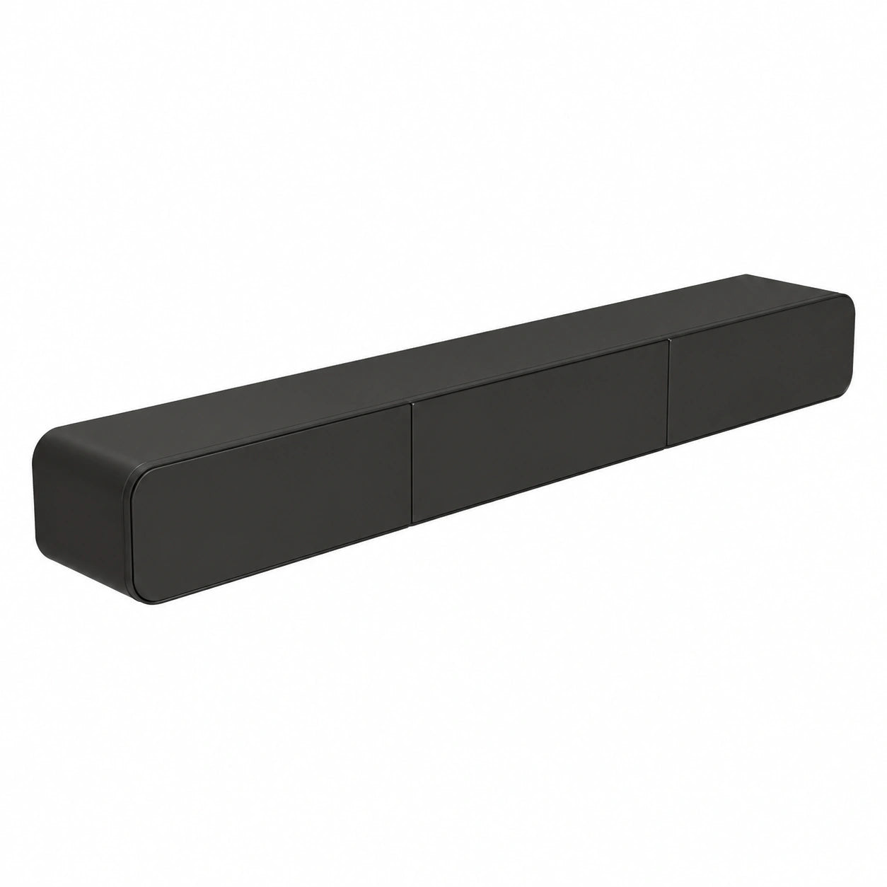 Mobile tv Sospeso legno massiccio moderno Mobile TV a Parete soggiorno- Console Multimediale Con 2 Cassetti Mobiletto Supporto TV Galleggiante